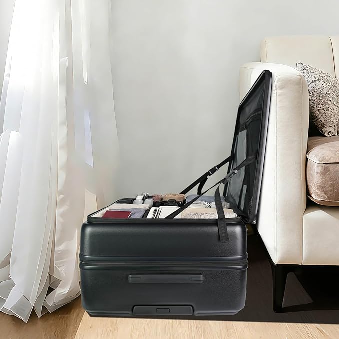Checked Luggage with Spinner wheels, 24 inch luggage, Medium Suitcases with Wheels,Hard Shell Top-open Design Expandable Luggage