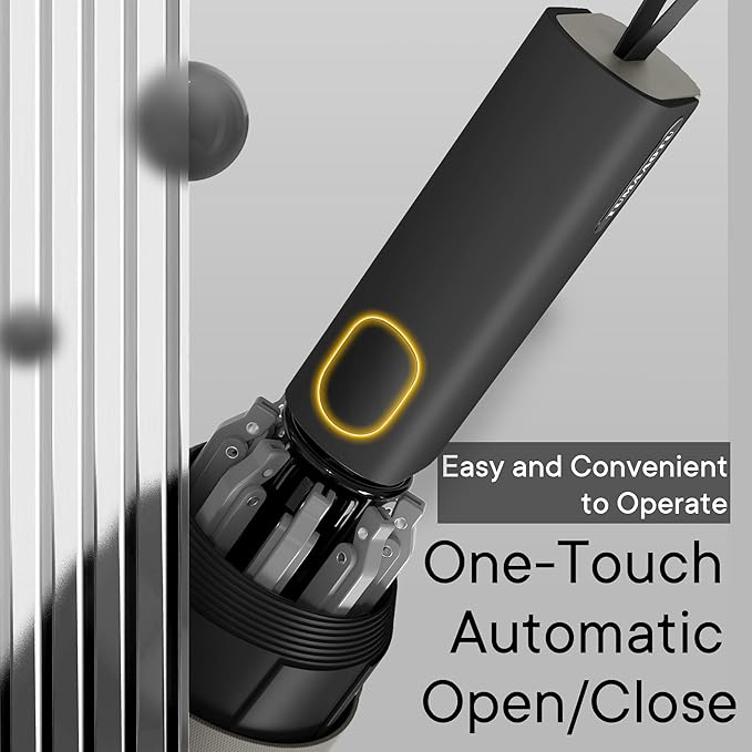 QWB TUMAAOTU Lightweight Compact Inverted Umbrella Windproof Auto Open Close – 5-Second Quick Fold Design for Women & Men, 8 Ribs Strong Travel Umbrellas for Rain & Sun, Fits Backpack & Car