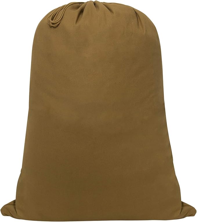 Rothco Canvas Barracks Bag – Rugged Multi-Functional Gym Travel Laundry Drawstring Sack