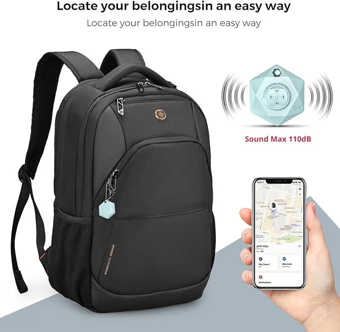 Swissdigital Design Business Laptop Backpack, College Laptops Backpack with USB Charging Port for Men and Women Fits 16 Inch Notebook, Black-Finder Color Random | SD1670BT013-01