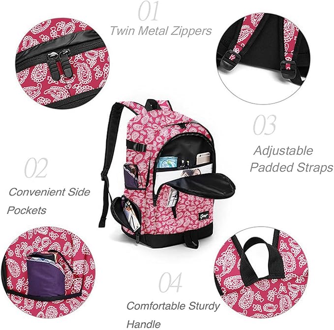rickyh style School Backpack Travel Bag for Men & Women Lightweight College Back Pack with Laptop Compartmen