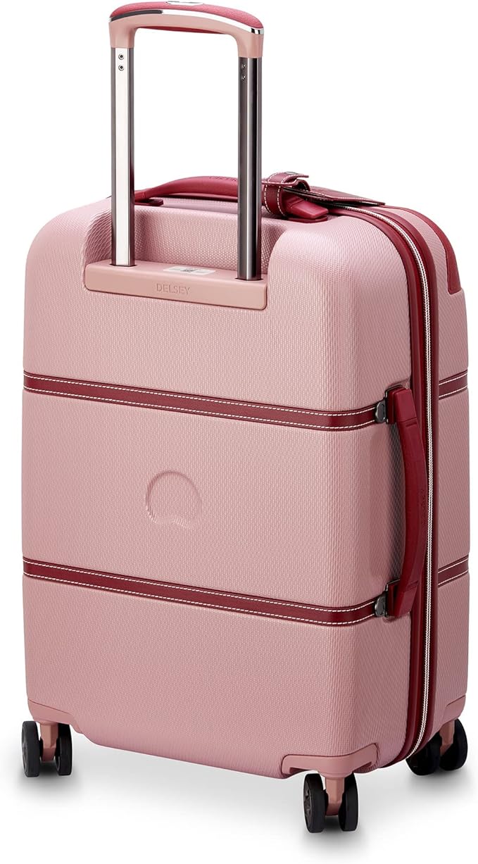 DELSEY PARIS Chatelet Air 2.0 Hardside Luggage with Spinner Wheels, Pink, Carry on Plus 20 Inch