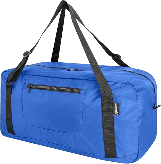 HOLYLUCK Foldable Travel Duffel Bag For Women & Men Luggage Great for Gym -55L, Blue