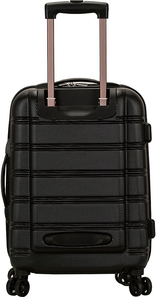 Rockland Melbourne Lightweight Expandable Hardside Spinner Wheel Luggage in Pink