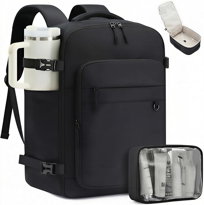 LOVEVOOK Travel Backpack for Women Men, Carry on Backpack for Traveling, Waterproof Hiking Backpack Outdoor Sports Rucksack, Casual Daypack Travel Weekender Essentials