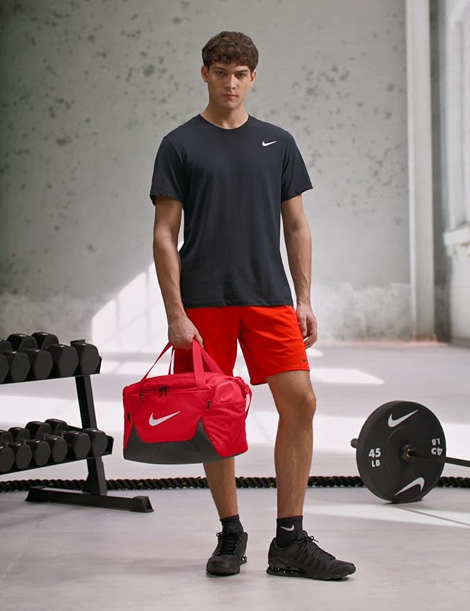 Nike Brasilia Duffel (X-Small), University Red/Black/White, MISC