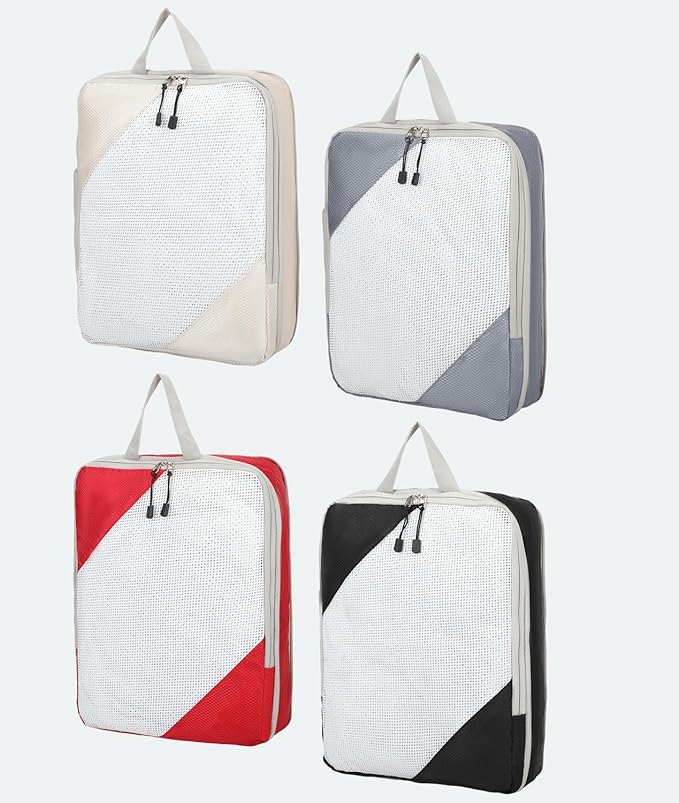 Barsine Large Compression Packing Cubes for Travel 4 Set Luggage Suitcase Organizer Bag Traveling Essentials