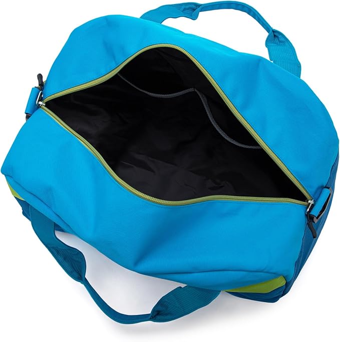 HawLander Kids Duffle Bag for Boys or Girls, Fit Sports Practice, or Overnight Travel Weekend (Blue)