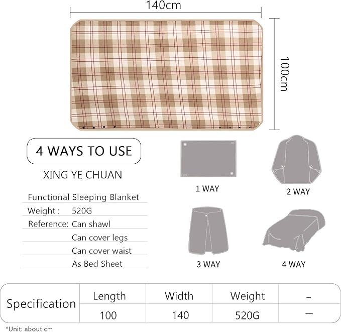 XING YE CHUAN Fleece Wearable Blanket, Comfy Poncho Throw with Buttons, Plush Sleeveless Blankets, for Women Cape Wrap Cover…