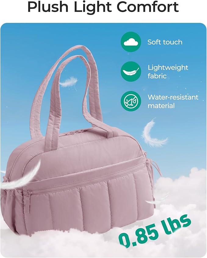 BAGSMART Gym Bag for Women, Duffle Bag for Travel with Wet Pocket, Lightweight Carry on Weekender Duffel, Water Resistant