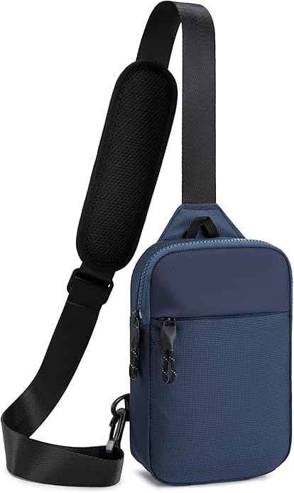 higouta Mini Sling Bag for Men Women, RFID Blocking Crossbody Backpack Casual Utility Chest Phone Bag for Travel Workout