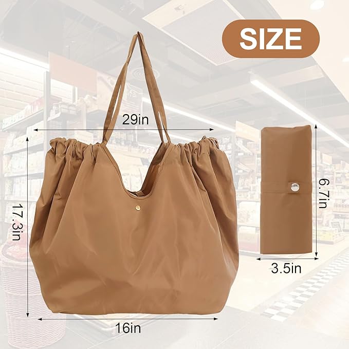 Reusable Grocery Bags,Reusable Shopping Bags,Folding Bags Totes,Stretchable and shrinkable shopping bag for Groceries
