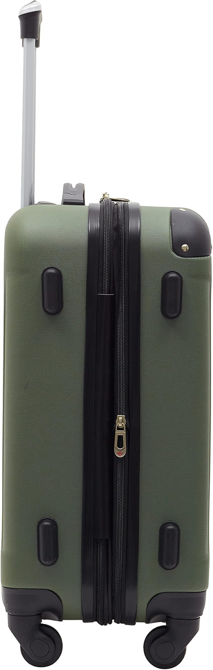Travelers Club Chicago Hardside Expandable Spinner Luggage, Thyme Green, 22" Carry-On