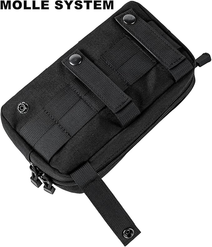 Tactical Molle Pouch, Multi-Purpose EDC Admin Pouch Utility Gadget Gear Backpack Military Waist Bag for Outdoor, Hunting, Traveling, Hiking
