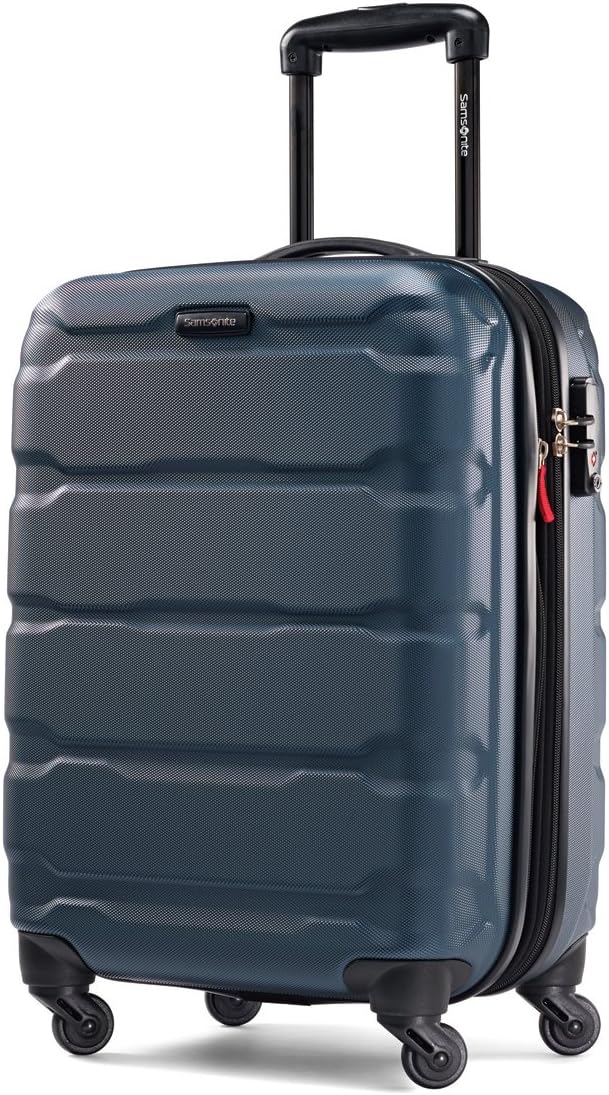 Samsonite Omni PC Hardside Expandable Luggage with Spinner Wheels, Teal, 3-Piece Set (20/24/28)