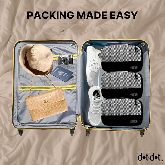 Small Packing Cubes for Travel - 5pc Packing Cubes for Suitcases - Lightweight Luggage Organizer Bags (Non-Compression)