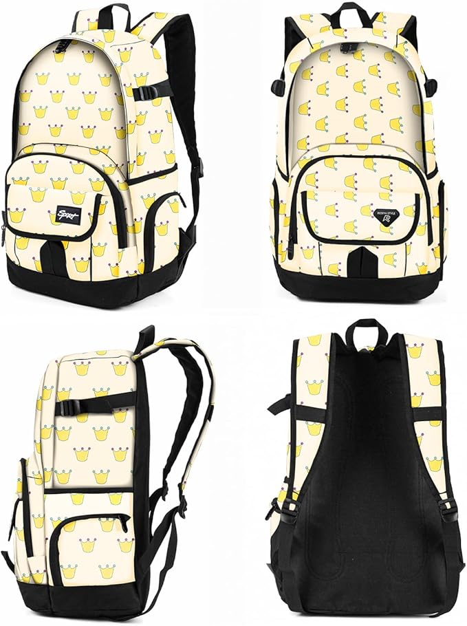 rickyh style School Backpack Travel Bag for Men & Women Lightweight College Back Pack with Laptop Compartmen