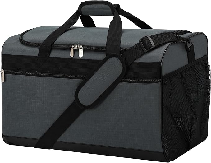 Gym Bag 20 inch Sport Duffle Bag for Men - 40L Weekender Duffel Bag for Travel - Dark Grey