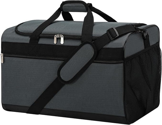 Gym Bag 20 inch Sport Duffle Bag for Men - 40L Weekender Duffel Bag for Travel - Dark Grey