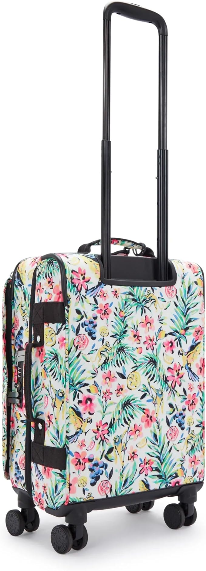 Kipling Women's Spontaneous Small Prt Softside Spinner Wheel Luggage, Integrated TSA Accepted Lock
