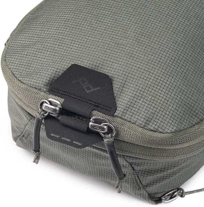 Peak Design Packing Cube, Sage, Weatherproof Luggage Cube with Dual Compartment Organization, Expansion and Compression, Zipper Opening, Travel Organizer for Men and Women, Size S