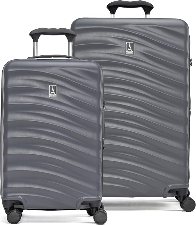 Travelpro Maxlite Air V2 Hardside Expandable Luggage, 8 Spinner Wheels, Lightweight Hard Shell, TSA lock, Shadow Grey, 2-Piece Set (20/25)