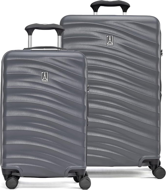 Travelpro Maxlite Air V2 Hardside Expandable Luggage, 8 Spinner Wheels, Lightweight Hard Shell, TSA lock, Shadow Grey, 2-Piece Set (20/25)