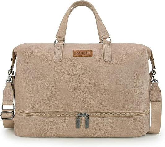 Wrangler Travel Duffel Bag Carry On Overnight Bag with Shoe Compartment Weekender Bag for Women WG253-5110KH