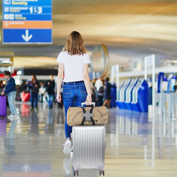 Bag Bungee for Luggage，Luggage Straps Bag Bungees for Add a Bag Easy to Travel Suitcase Elastic Strap Belt（Easy Version Grey
