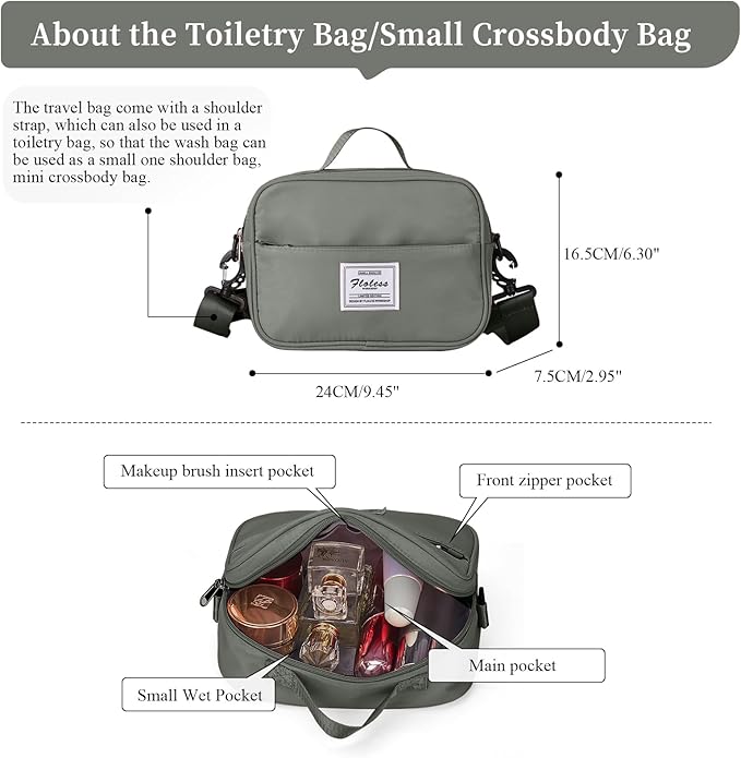 Weekender Bags for Women,Personal Item Travel Bag with Shoes Compartment,Overnight Travel Duffel Bag with Toiletry Bag