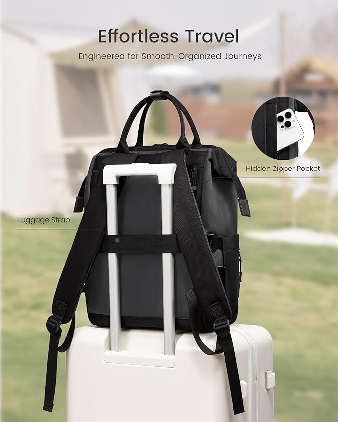 LOVEVOOK Laptop Backpack for Women, 15.6 Inch Travel Backpack for Work College Business, Water Resistant Teacher Nurse Bag with Large Capacity, School Bookbag Bags Cute Daypack for Woman Girls