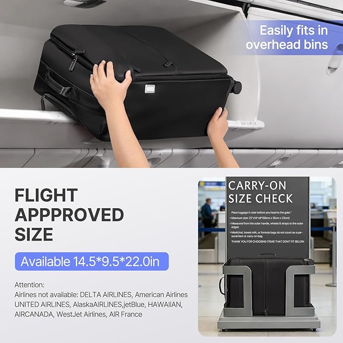 Checked Luggage, Softside Suitcases with Spinner Wheels, Lightweight Checked-Suitcase with TSA Lock for Women Men, Large Luggage for Travel Business Trip (Black, 25-Inch)