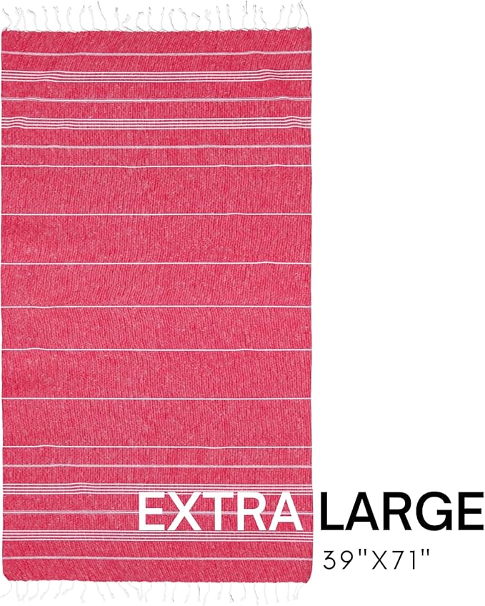 BAY LAUREL Turkish Beach Towel with Travel Bag 39 x 71 Quick Dry Sand Free Lightweight Large Oversized Towels Light