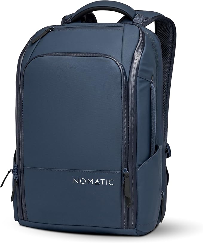 NOMATIC 20L Travel Pack - Mens Travel Backpack - Expandable to 30L - Water Resistant Daypack - TSA-Ready - Lightweight Business Traveling Backpack for Men - 16" Laptop Compartment