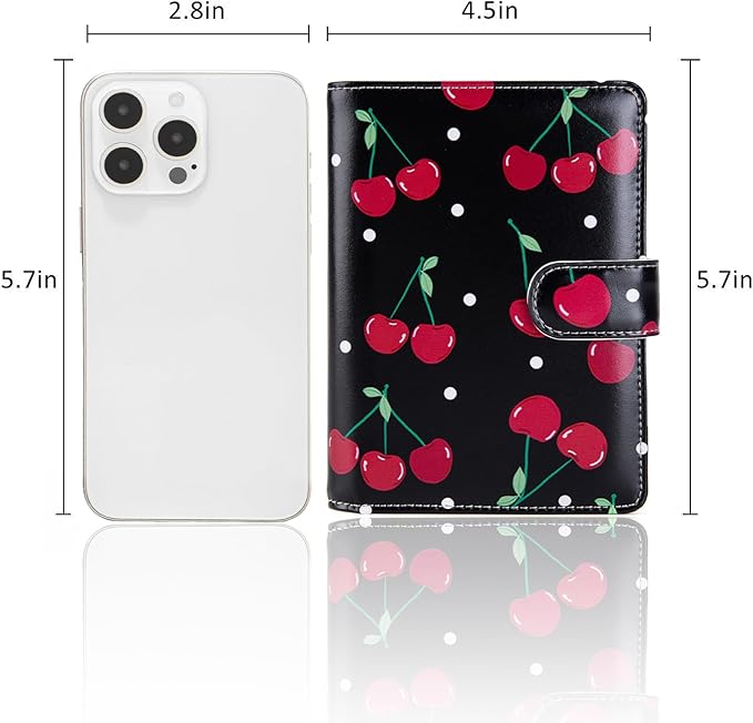 Passport Holder for Travel Essentials, RFID Blocking Passport Wallet Cover with Magnetic Closure, Passport Book Holders for Women and Men (Cherry)