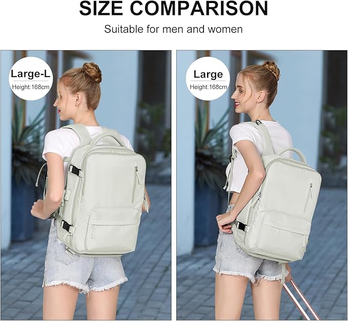 WONHOX Large Travel Backpack Carry on Flight Approved Laptop Work Business Backpack for Women Men Mochila de Viaje