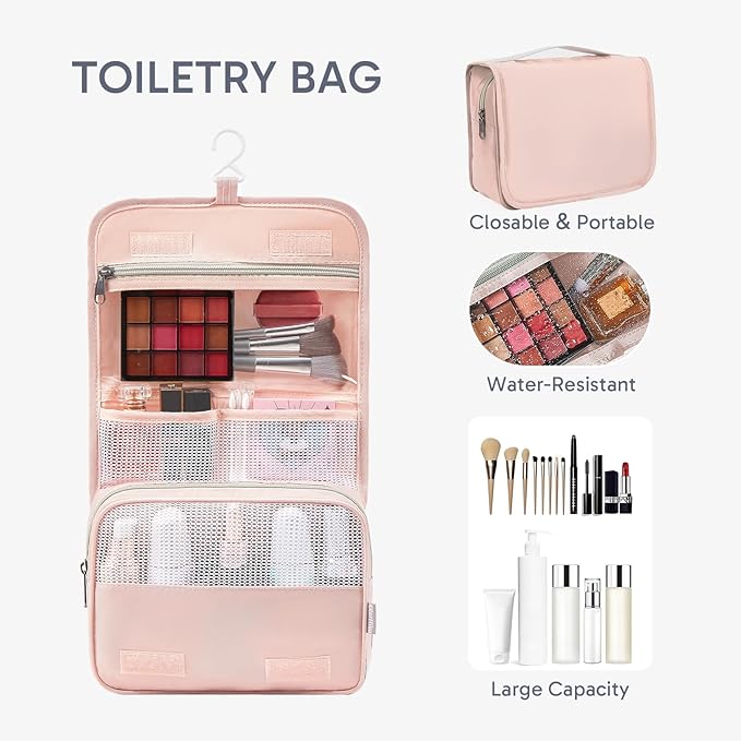 10 Set Packing Cubes for Travel, Gifts for Women Mom,Anti-Tearing Suitcase Organizer for Luggage with Shoe & Hanging Toiletry Bag,OlarHike Vacation Essentials & Accessories for Cruise Ship