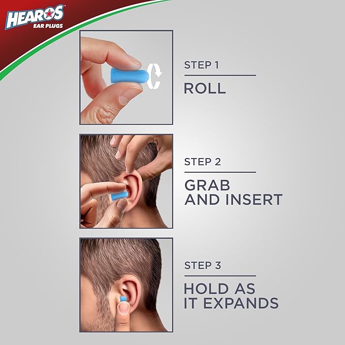 HEAROS Xtreme Protection Series Ear Plugs, Blue, 56 Pair