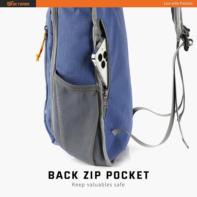 SKYSPER Small Daypack 10L Hiking Backpack Packable Lightweight Travel Day Pack for Women Men