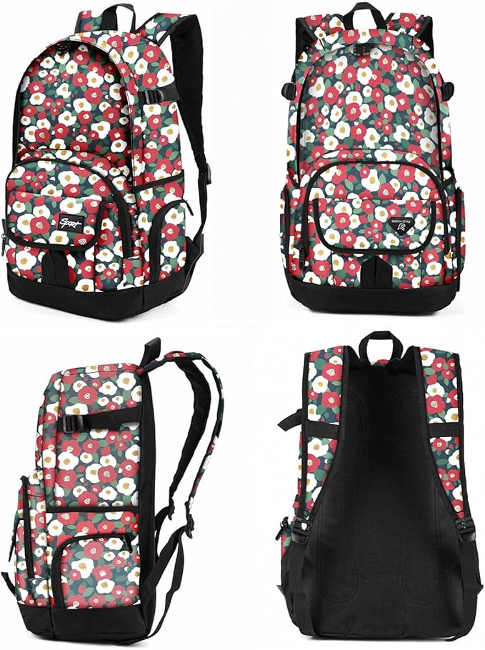 rickyh style School Backpack Travel Bag for Men & Women Lightweight College Back Pack with Laptop Compartmen