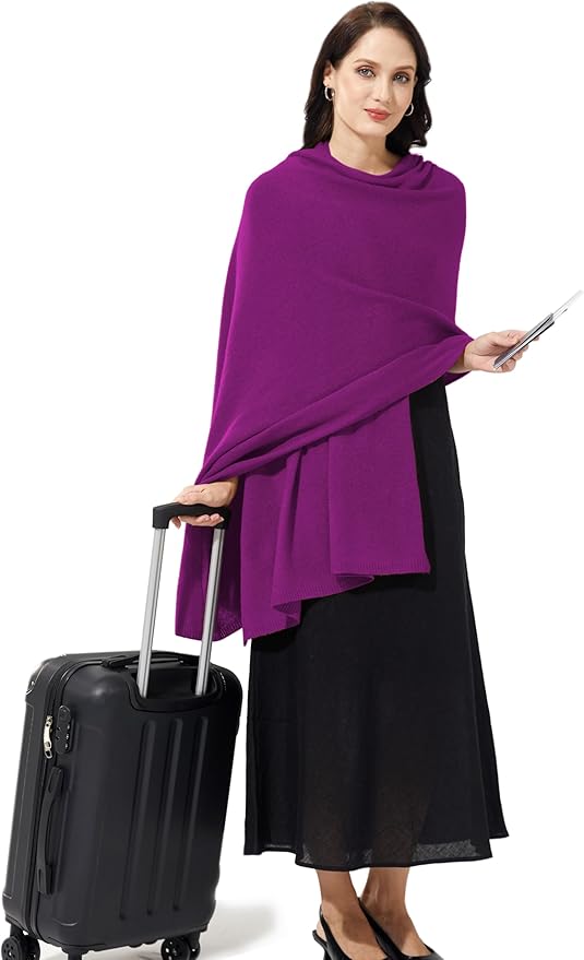 Soft Cashmere Blend Wrap Chic Scarf Stole for Women Wayfarer Travel Extra Large 87"x28"