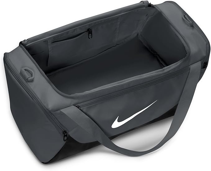 Nike Brasilia Duffel (Small), Smoke Grey/Black/White, MISC
