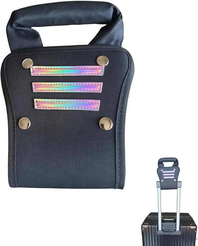 Luggage Handle Extender 7.5-Inch Soft Grip Extension Strap, Ideal for Travelers Above Average Height and Your Short & Wide Luggage Handle ﻿