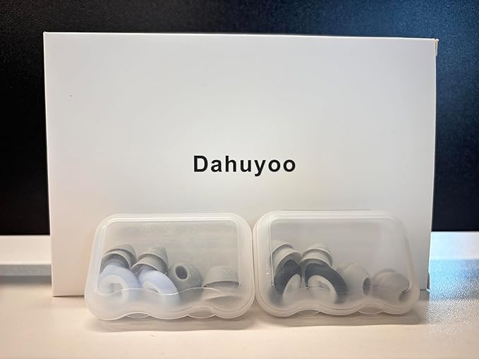 Ear Plugs for Noise Reduction, Reusable Silicone Earplugs,33dB Noise Cancelling,2 Pair Waterproof Earplugs,Hearing Protection,Noise Cancelling Earplugs for Sleeping,Snoring,Work,Concert,Study