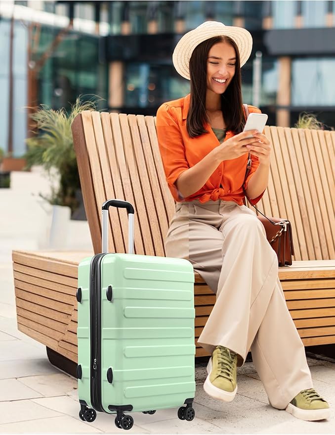 Tolino Carry on Luggage 22x14x9 Airline Approved-20 Inch Hardside Suitcase with Wheels TSA Lock, PC+ABS Lightweight Carry on Suitcases for Women and Men
