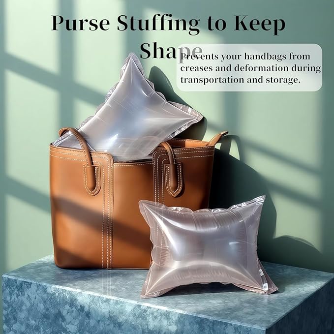 Large Air Pillows for Shipping Purse Stuffing to Keep Shape Inflatable Air Bags, 8.2" X 11.8" Air Pockets for Packaging Moving Supplies Box Filler Alternative to Packing Peanuts, 100Count