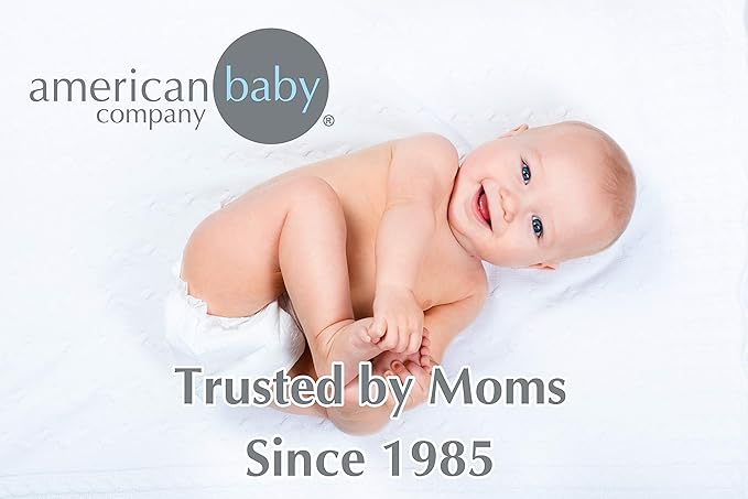 American Baby Company 100% Cotton Thermal Waffle Swaddle Blanket (30" x 40"), Soft, Breathable & Stretchy, Lavender, for Boys and Girls, Perfect for Swaddling, Travel and Gifting