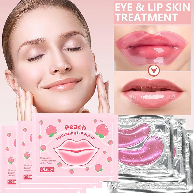 30 Pairs Lip Mask & Eye Mask,Under Eye Patches for Puffy Eyes,Moisturizing Spa Labial Lip Masks,Reducing Fine Lines,Bachelorette Party Favors,Bulk Gifts,Teacher Appreciation Gifts,Mothers Day Gifts