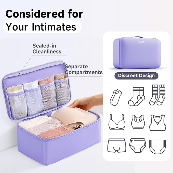 11 Set / 9 Set Packing Cubes for Travel,Gifts for Women Mom Kids,TSA Approved Bags for Makeup, Cosmetic, Toiletry, Organizers for Suitcase Carry On, Cruise Essentials Airplane Accessories,Lavender