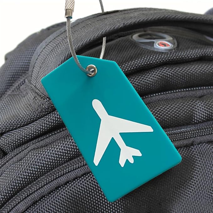 5Pack Silicone Luggage Tag with Name ID Card Perfect to Quickly Spot Luggage Suitcase by Ovener